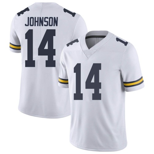 Quinten Johnson Michigan Wolverines Youth NCAA #14 White Limited Brand Jordan College Stitched Football Jersey OSH2454LO